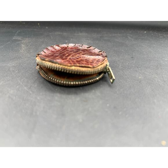 Vintage Alligator Brown Coin Purse - good condition - Picture 4 of 7